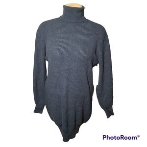 Dex Turtleneck Knitted Long Sleeve Sweater Dress